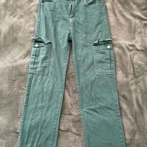 Song of Style Green Cotton Pants